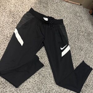 Nike Black and White Joggers